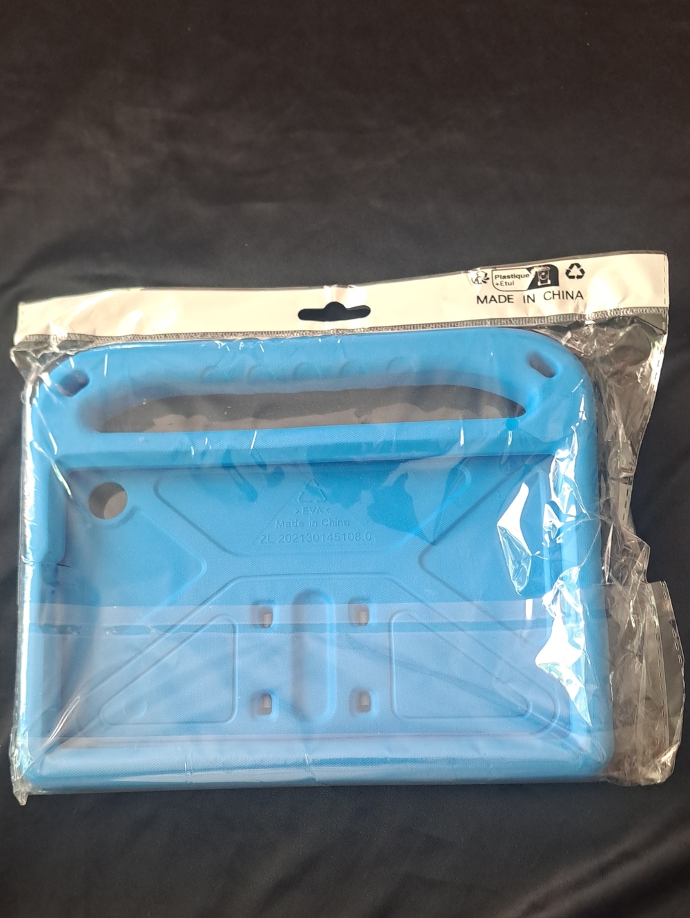 Eva Shock-Absorbent Blue Tablet Case with Built-In Handle